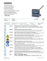 Siemens 8UD1 1 A Series Operating Instructions Manual preview