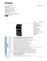 Siemens 8US1213-4AU01 Operating Instructions preview