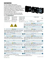 Siemens 8US1621-2 02 Series Operating Instructions Manual preview