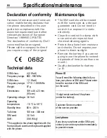 Предварительный просмотр 69 страницы Siemens A50 User Manual