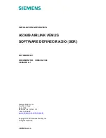 Preview for 1 page of Siemens A53689 Installation & Operation Manual