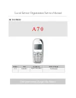 Предварительный просмотр 1 страницы Siemens A70 Service Manual