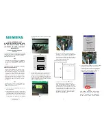 Предварительный просмотр 1 страницы Siemens A80407-01 Quick Reference Manual