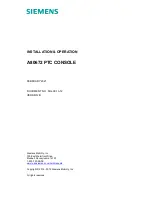 Preview for 1 page of Siemens A80672 Installation & Operation Manual