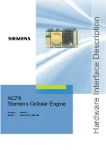 Siemens AC75 Hardware Interface Description preview