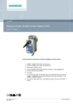 Siemens Acvatix G B111.9E/MO Series Manual предпросмотр