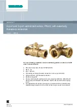 Preview for 1 page of Siemens ACVATIX VAG61.15-1 Manual