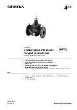 Siemens ACVATIX VPF53 Series Manual preview