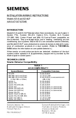 Siemens AD-3I Installation/Wiring Instructions preview