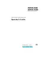 Siemens ADVIA 2120 Operator'S Manual preview