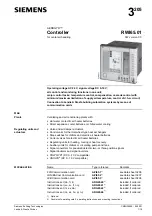 Предварительный просмотр 1 страницы Siemens AEROGYR RWI65.01 Manual