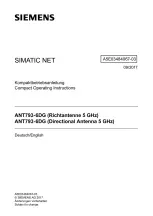 Preview for 1 page of Siemens ANT793-6DG Compact Operating Instructions