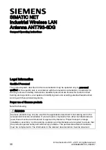 Preview for 32 page of Siemens ANT793-6DG Compact Operating Instructions