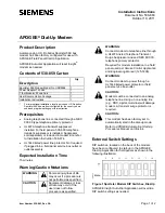 Preview for 1 page of Siemens APOGEE USR5686 Installation Instructions