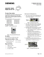 Preview for 1 page of Siemens AQA2232 OLED Installation Instructions