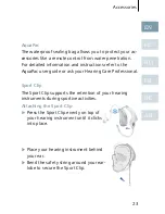 Предварительный просмотр 23 страницы Siemens Aquaris 501 BTE User Manual