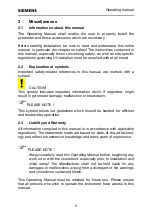 Preview for 10 page of Siemens Ardoptix PT 140 AF1 Operating Manual