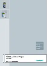 Preview for 1 page of Siemens Argus 7SR11 Manual