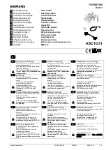 Предварительный просмотр 1 страницы Siemens ASC10.51 Mounting Instructions