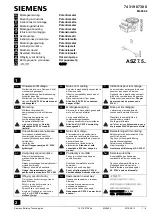 Siemens ASZ7.5 Series Mounting Instructions preview