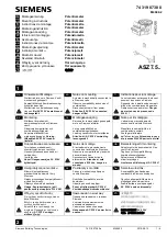 Preview for 1 page of Siemens ASZ7.5 Series Mounting Instructions