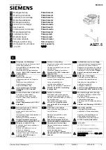 Preview for 1 page of Siemens ASZ7.5 Mounting Instructions