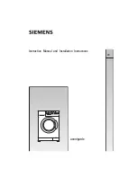 Preview for 1 page of Siemens avantgarde Instruction Manual And Installation Instructions