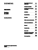 Preview for 3 page of Siemens BA 2030 SERIES Operating Instructions Manual