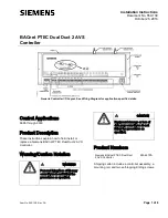 Siemens BACnet PTEC Dual Duct 2 AVS Installation Instructions Manual предпросмотр