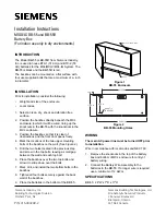 Preview for 1 page of Siemens BB-55 Installation Instructions