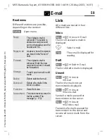 Preview for 59 page of Siemens Be inspired M55 User Manual