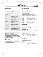 Preview for 73 page of Siemens Be inspired M55 User Manual