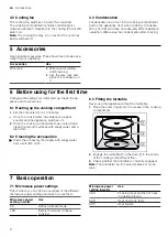 Preview for 8 page of Siemens BE520LMR0 User Manual And Installation Instructions