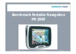 Siemens BENCHMARK PORTABLE NAVIGATION PN 2050 Comparison Manual preview