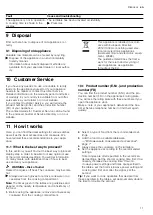 Preview for 11 page of Siemens BF520LMR0 User Manual And Installation Instructions