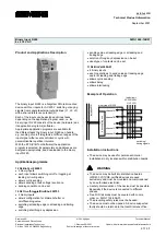 Siemens Binary Input N 260 Technical Product Information preview