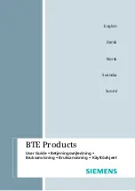 Siemens BTE series User Manual preview