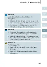 Предварительный просмотр 147 страницы Siemens BTE User Manual