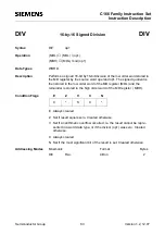 Preview for 63 page of Siemens C16 Series Instruction Set Manual