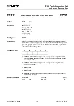 Preview for 100 page of Siemens C16 Series Instruction Set Manual