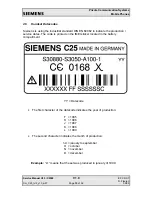 Предварительный просмотр 15 страницы Siemens C25 Service Manual