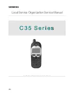 Предварительный просмотр 1 страницы Siemens C35 series Service Manual