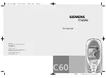 Предварительный просмотр 1 страницы Siemens C60 User Manual