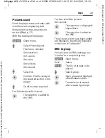 Preview for 47 page of Siemens C65 User Manual