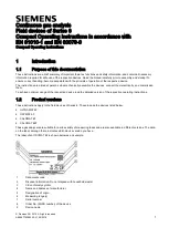 Предварительный просмотр 1 страницы Siemens CALOMAT 62F Operating Instructions Manual