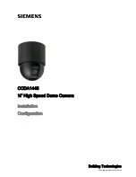 Siemens CCDA1445 Installation Manual preview