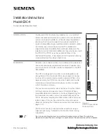 Siemens CDC-4 Installation Instructions Manual предпросмотр