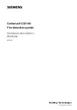 Preview for 1 page of Siemens Cerberus CS1140 Manual