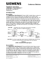 Siemens CERBERUS  PYROTRONICS ADB-3 Installation Instructions Manual предпросмотр