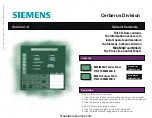 Preview for 1 page of Siemens Cerberus PYROTRONICS MXL Operation, Installation, And Maintenance Manual